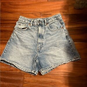 Zara Light Blue Denim Jean Shorts